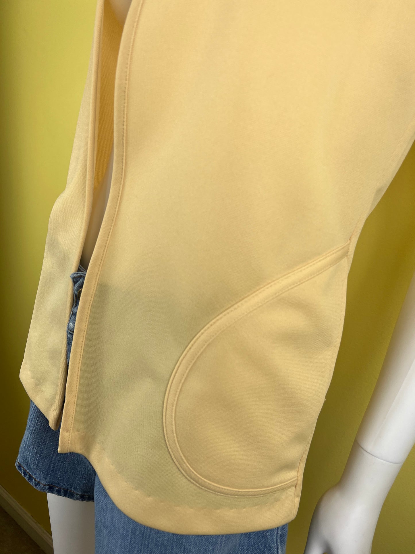 1960s/1970s Pale Yellow Vest